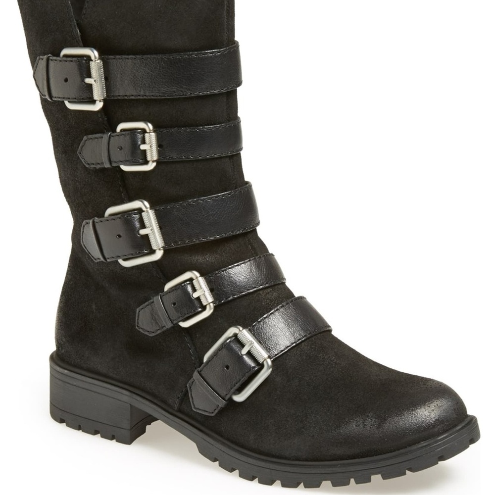 Women's NAYA "Darryn" Buckle Suede Leather Boot